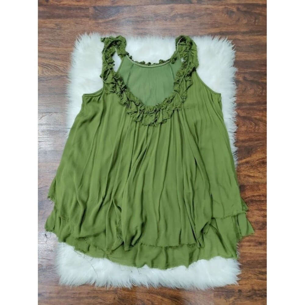 Free People Sleeveless Whimsy Raw Hem Mini Goth Artsey Gauzy Festival Dress M - Picture 5 of 10